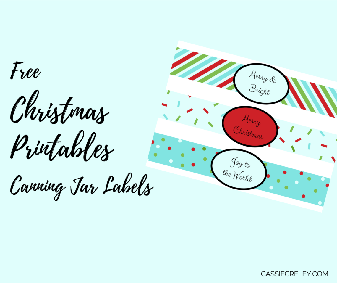 christmas printables—mason jar labels